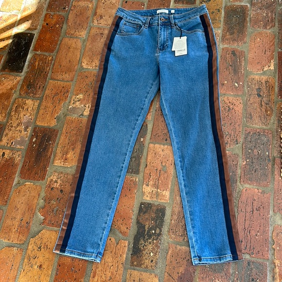 A loves A High rise side stripe jeans Sx28 NWT - Picture 2 of 14